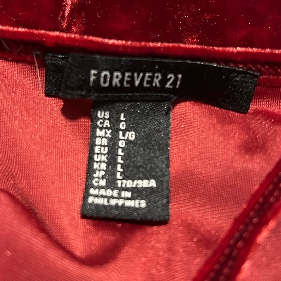 Forever 21 Velvet Body Suit - Picture 3 of 3